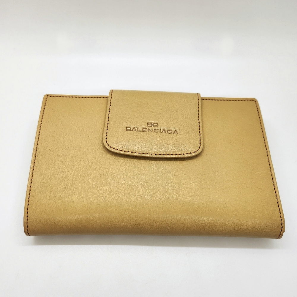 Balenciaga Vintage Tan Leather Wallet